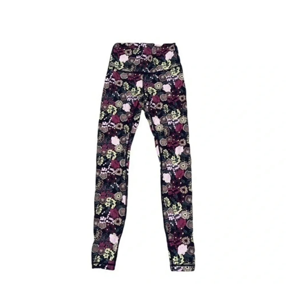 Lululemon‎ Wunder Under Flurolace Multicolor Floral Allover Print Leggings